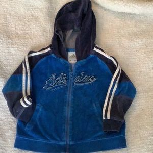 Velour Adidas hoodie